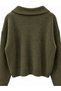 Darcy Polo Collar Pocketed Knitwear Cardigan Women's Khaki - 8