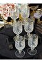 Bohemia Crystal 6 Pieces Cut-Glazed Brown Soft Drink Water Glass 135 ml - 7