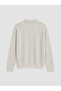 Xside Gray Polo Collar Embroidered Men's Knit Sweater - 7