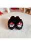 Black Marshall Plush Children's Indoor Slippers - 2