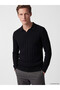 Esvab • Modern & Distinctive Devrik Roba Collar Soft Touch Men's Knitwear Sweater - 2