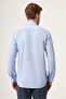 Dark Blue Italian Collar Oxford Slim Fit Easy-Iron Cotton Shirt 1004265270 - 5