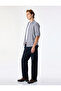 Regular Fit Cotton Classic Collar Long Sleeve Striped Shirt - 3