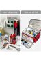 First Aid Bags, Red Empty Medical Supplies Organizer with Spacious Interior and Comfortable - 2