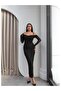 Strappy Collar Lace Dress - 4