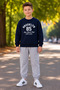 Boys' Brooklyn and Skateboard Bear Printed 2-Pack Navy Blue-Green Kids' Tracksuit Set Bottom and Top Set - 4