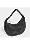 Pu Studs Moon Women's Black Shoulder Bag (Ks6911) - 3