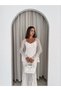 Women's Shoulder Open Lined Long Lace Dress - 3