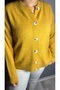 Button Detailed Knitwear Cardigan Crew Neck Oversize - 3
