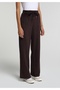 Regular Fit Mid Waist Straight Women's Purple Sweatpants - 4