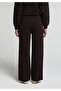 Regular Fit Mid Waist Straight Women's Purple Sweatpants - 2