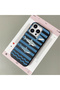 iPhone 15 Pro Compatible Black Leather Textured Silicone Camera Protective Shock-Absorbing Case with Sea Animal Pattern - 2