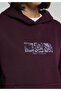 Relax Fit Hooded Printed Women's Purple Sweatshirt - 4