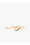 Wave Formed Handcuff Bracelet