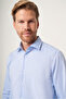 Dark Blue Italian Collar Oxford Slim Fit Easy-Iron Cotton Shirt 1004265270 - 4