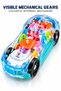 Transparent Electric Gear Racing Car Toy for Kids 3+ – Light & Music Toy Car with Visible Colorful Mechanical Gears, Automatic Movement & Clear Body Design - 4