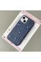 iPhone 14 Plus/15 Plus Compatible Blue Leather Textured Silicone Protects Camera Shock-Absorbing Baby Turtle Pattern Case - 2