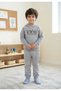 Two-Thread Boys' Hooded Seasonal Long Sleeve Top and Bottom Set