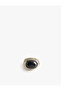 Textured Stone Detailed Ring