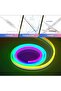 إضاءة نيون LED على شكل حبل بطول 16.4 قدم/5 متر، قابلة للتعتيم بألوان RGB ومقاومة للماء بجهد 12 فولت، شريط LED متزامن مع الموسيقى مع جهاز تحكم عن بعد - 6