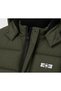 Men's Khaki Hooded Fur Lined Water and Windproof Children's Coat and Jacket - 3