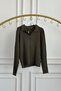 Hair Braided Polo Collar Knitwear - 3