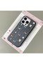 iPhone 16 Pro Compatible Black Leather Textured Silicone Camera Protection Shock-Absorbing Cartoon Dog Pattern Case - 2