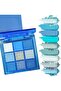9 Colors Blue Eyeshadow Palette, Glitter Shimmer Matte Neutral Shades, High Pigmented Waterproof Gre - 6