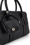 Women's Faux Leather Black Shoulder Bag - 4