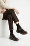 Daskor Women's Flat Shoes Thick Sole Buckle Belted Mary Jane Retro Stylish Design - 3