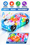 Transparent Electric Gear Racing Car Toy for Kids 3+ – Light & Music Toy Car with Visible Colorful Mechanical Gears, Automatic Movement & Clear Body Design - 2