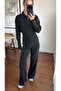 Black Polo Collar Snap Fastener Double Set - 70022 - 4