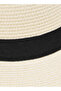 Wide Brim Hat with Contrast Bow - 7