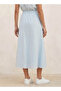 Youth Midi Cotton A-line Skirt with Schiffli Embroidery - 4