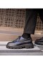 Reilly Model Genuine Leather Handmade Black Floter Casual Shoes - 4