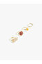 Steel Mixed Color Stone Detailed 4-Piece Ring Set - 2