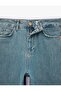 Cotton Buttoned Pocketed Comfortable Fit Balloon Denim Trousers - Balloon Jeans - over Dye - 4
