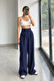 Navy Blue Velcro Closure Pants - 2Y3206