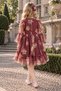 Girl's Dress with Tulle and Buckle, Gift Included, Ages 6-9 - 2