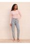 CREW NECK CABLE BUTTON DETAIL SWEATER - 2