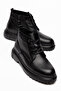 Men's Genuine Leather Lightweight Eva Sole Cold-Resistant Non-Slip Zippered Casual Boots - 3