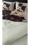 Saray Cotton Double Duvet Cover Set with 6 Pieces of Fitted Sheets - 4