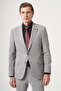 Gray Mono Collar 6 Drop Slim Fit Full Lining Flexible Suit 1001260181 - 2