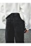 Star Pattern Loose Fit Cotton Wide Leg Denim Trousers - 3