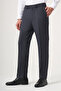 Navy Blue Side Pocket Open Leg Cloth Foot Comfort Fit Trousers 1003260160 - 3