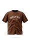Boston Printed - Premium Fabric Unisex Oversize T-Shirt Brown