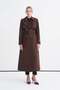 Chain Accessory Detailed Belted Bitter Trench Coat 13560
