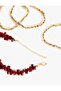 2-Piece Bracelet Set with Bead and Stone Detailing - 3