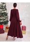Women's Stone Detailed Maxi Length Slit Dress - 2