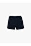 Elastic Waist Cotton Blend School Shorts Skirt - 3
